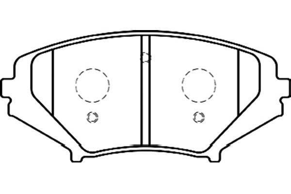 KAVO PARTS Комплект тормозных колодок, дисковый тормоз BP-4558